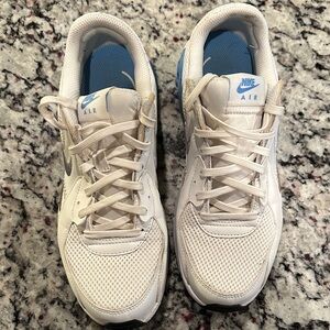 Nike Women's Air White and Blue Athletic Shoes